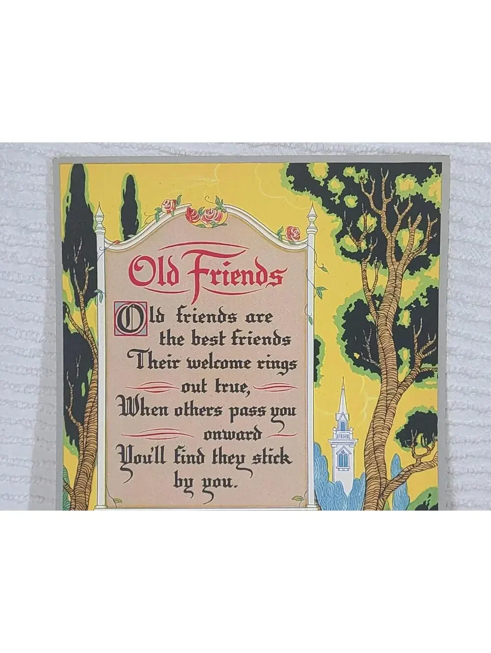1940s Art Print Card Colorful Victorian Morris Bendien Frameable Paelian Astara